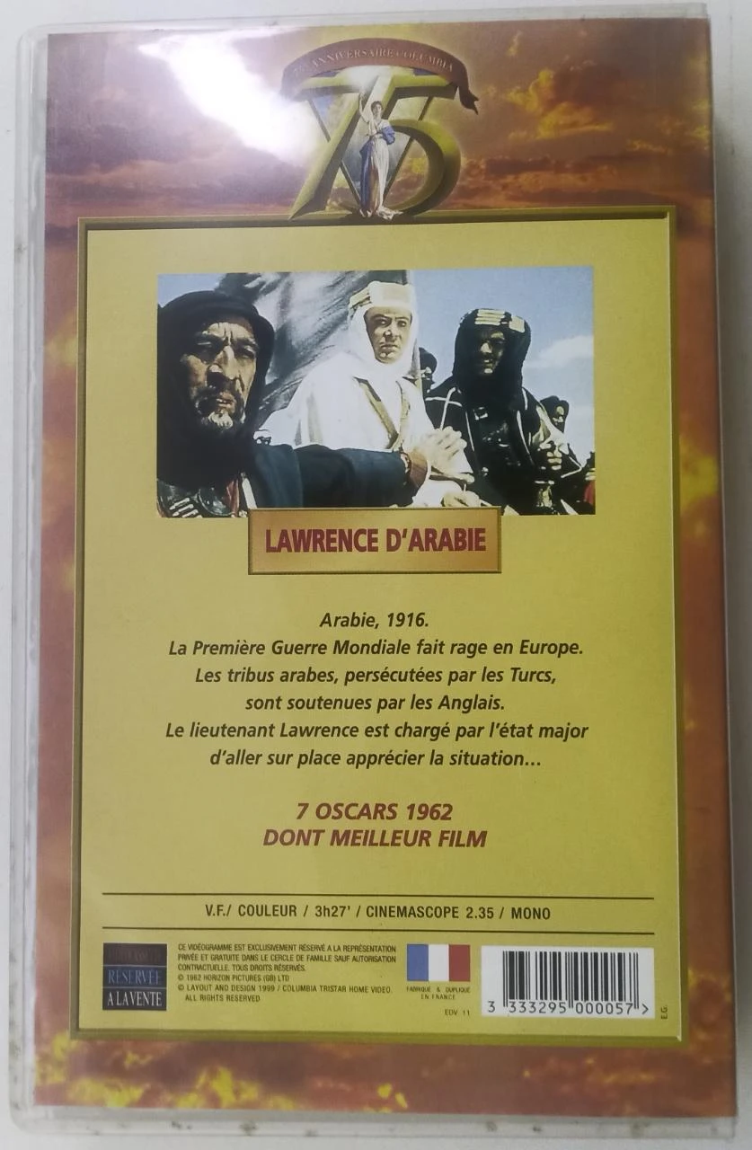VHS Lawrence van Arabië – Peter O’Toole, Omar Sharif – photo 4